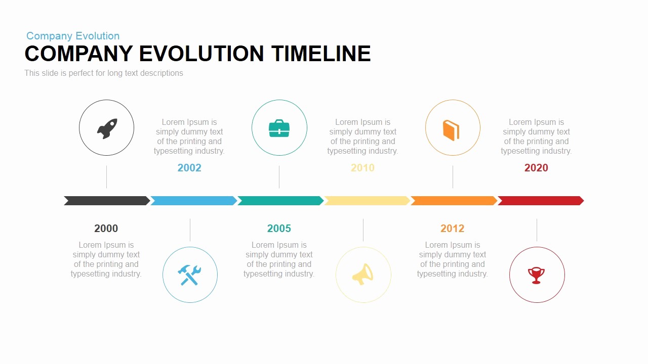 Examples Of Timelines In Powerpoint New Pany Evolution Timeline Powerpoint Template Slidebazaar