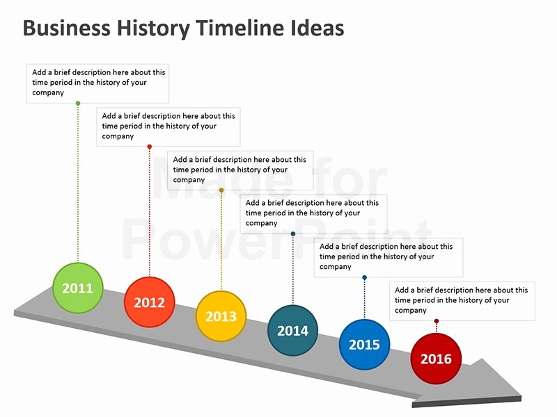 Examples Of Timelines In Powerpoint Unique Business History Timeline Templates