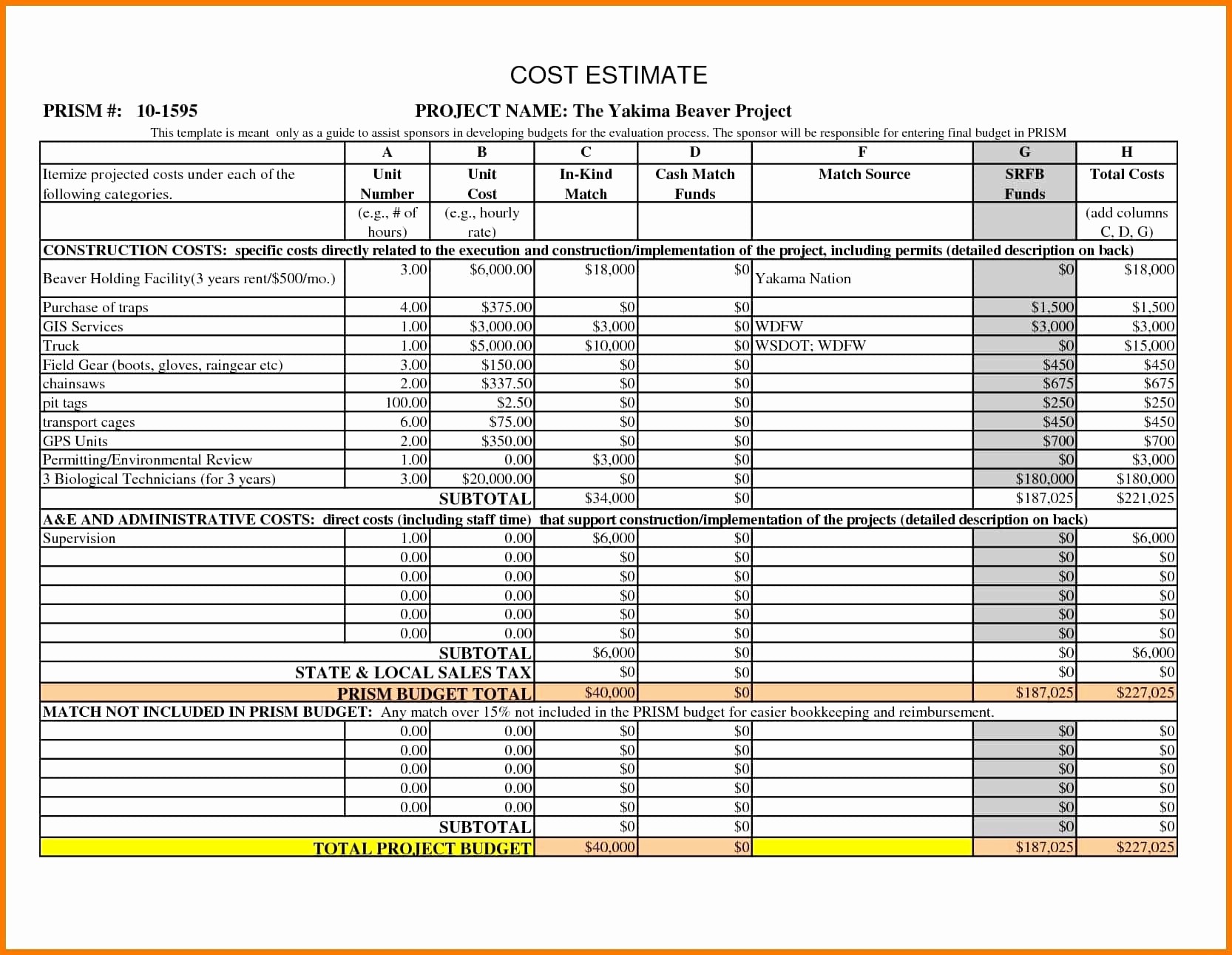 Excel Costing Template Free Download Awesome Construction Cost Templates Free Download Example Of