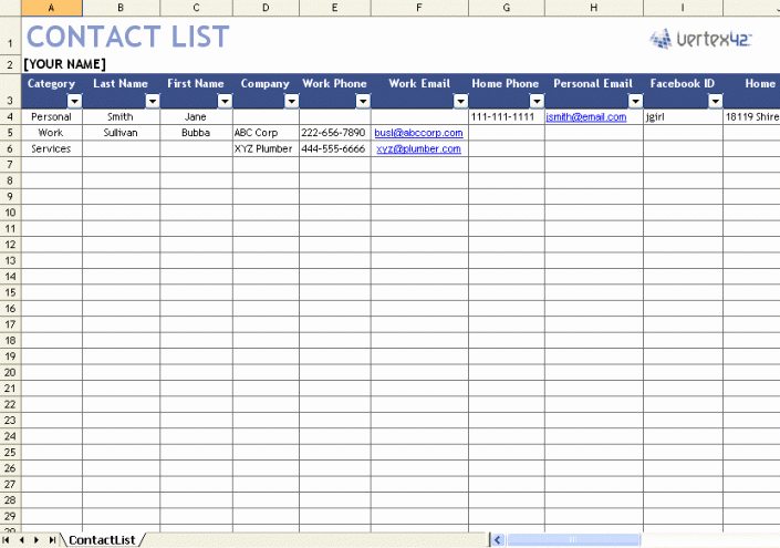 Excel Customer Database Template Free Unique 6 Excel Client Database Templates Excel Templates