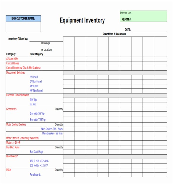 Excel Equipment Inventory List Template Beautiful Equipment Inventory Template 14 Free Word Excel Pdf