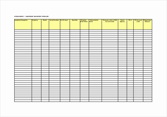 Excel Equipment Inventory List Template Elegant Food Inventory Template In Ms Excel format Excel Template