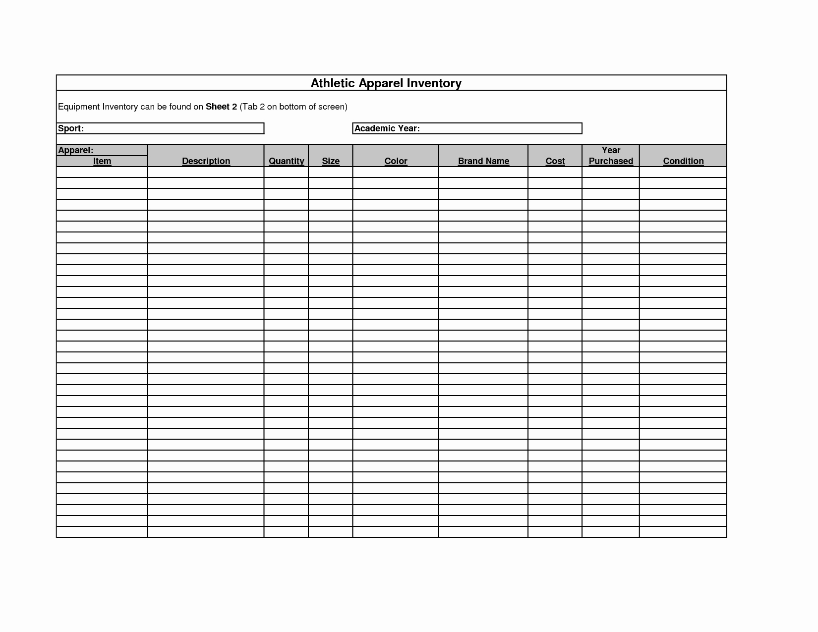 Excel Equipment Inventory List Template New Inventory Checklist Template Excel Suppliesce Supply
