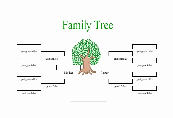 Excel Family Tree Template Free Elegant Simple Family Tree Template 25 Free Word Excel Pdf