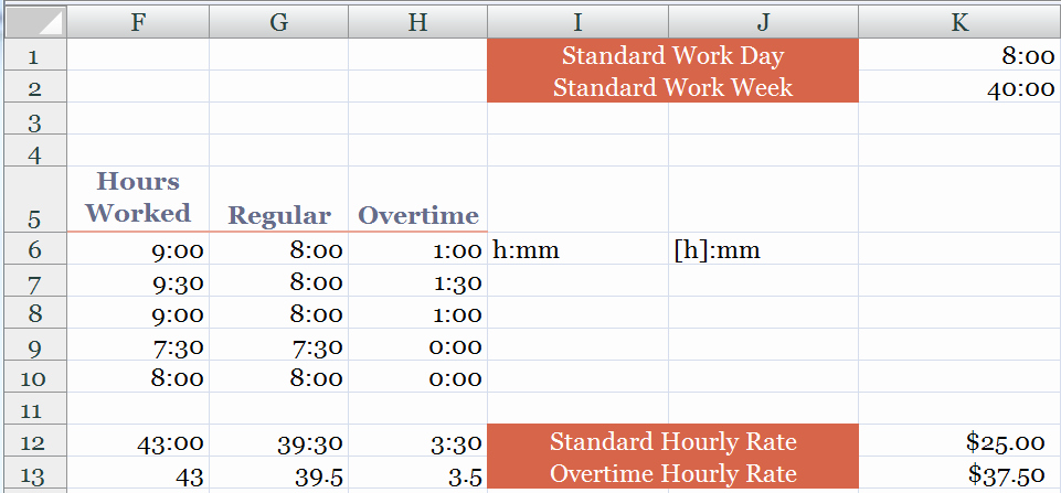 Excel formula for Time Card Lovely Excel formula Time How Excel formula for Converting Time