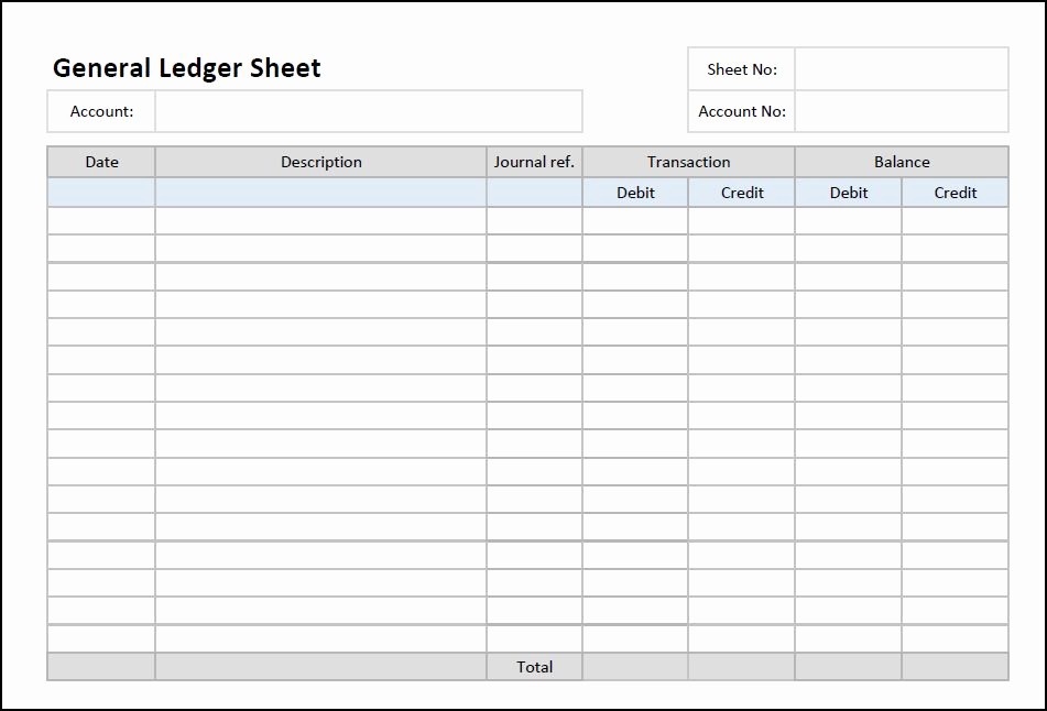 Excel Income and Expense Ledger Awesome General Ledger Sheet Template
