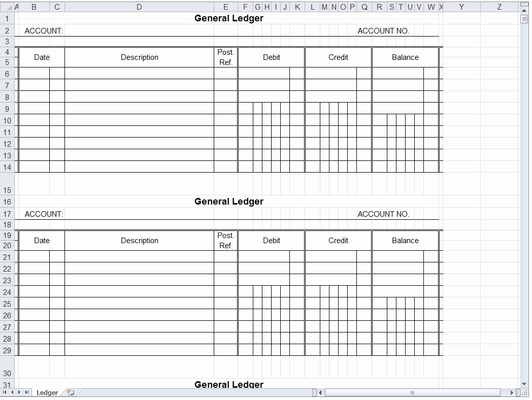 Excel Income and Expense Ledger Best Of General Ledger Spreadsheet