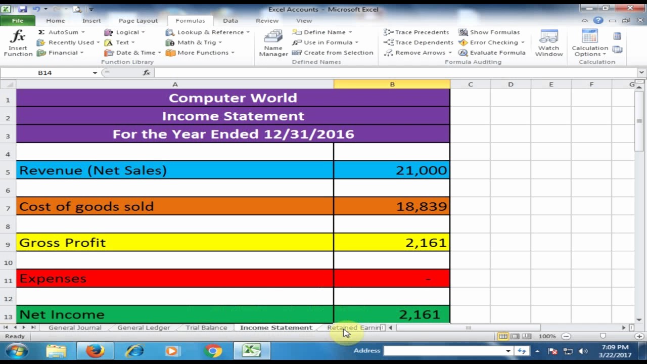 Excel Income and Expense Ledger Fresh General Journal General Ledger Trial Balance In E