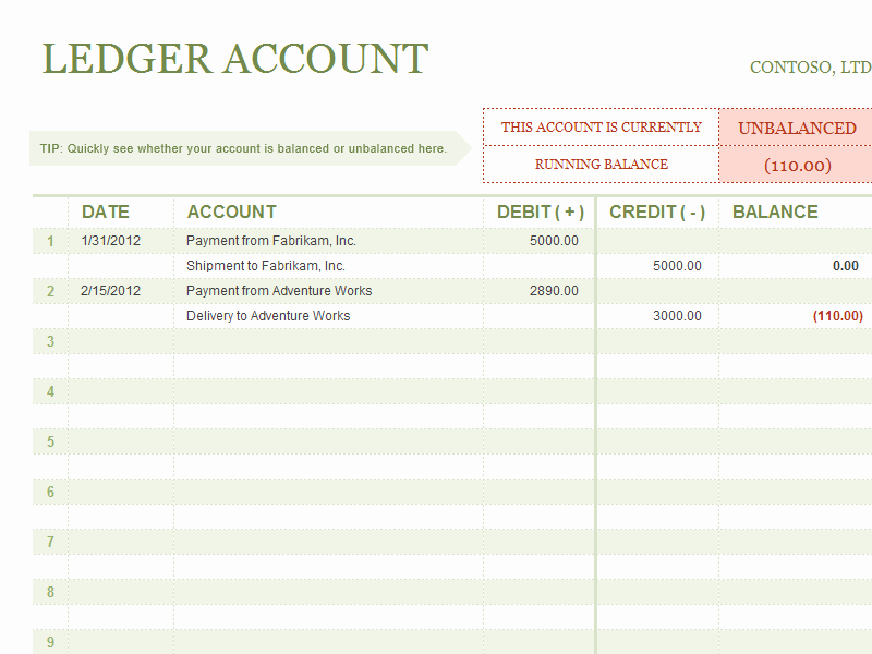 Excel Income and Expense Ledger Lovely Monthly Pay Ledger Template In Excel format