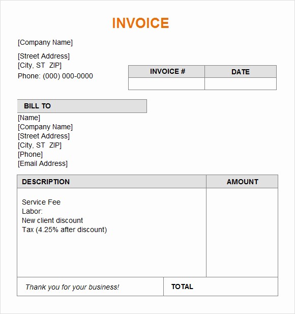 Excel Invoice Template Free Download Fresh Freelance Invoice Template Excel