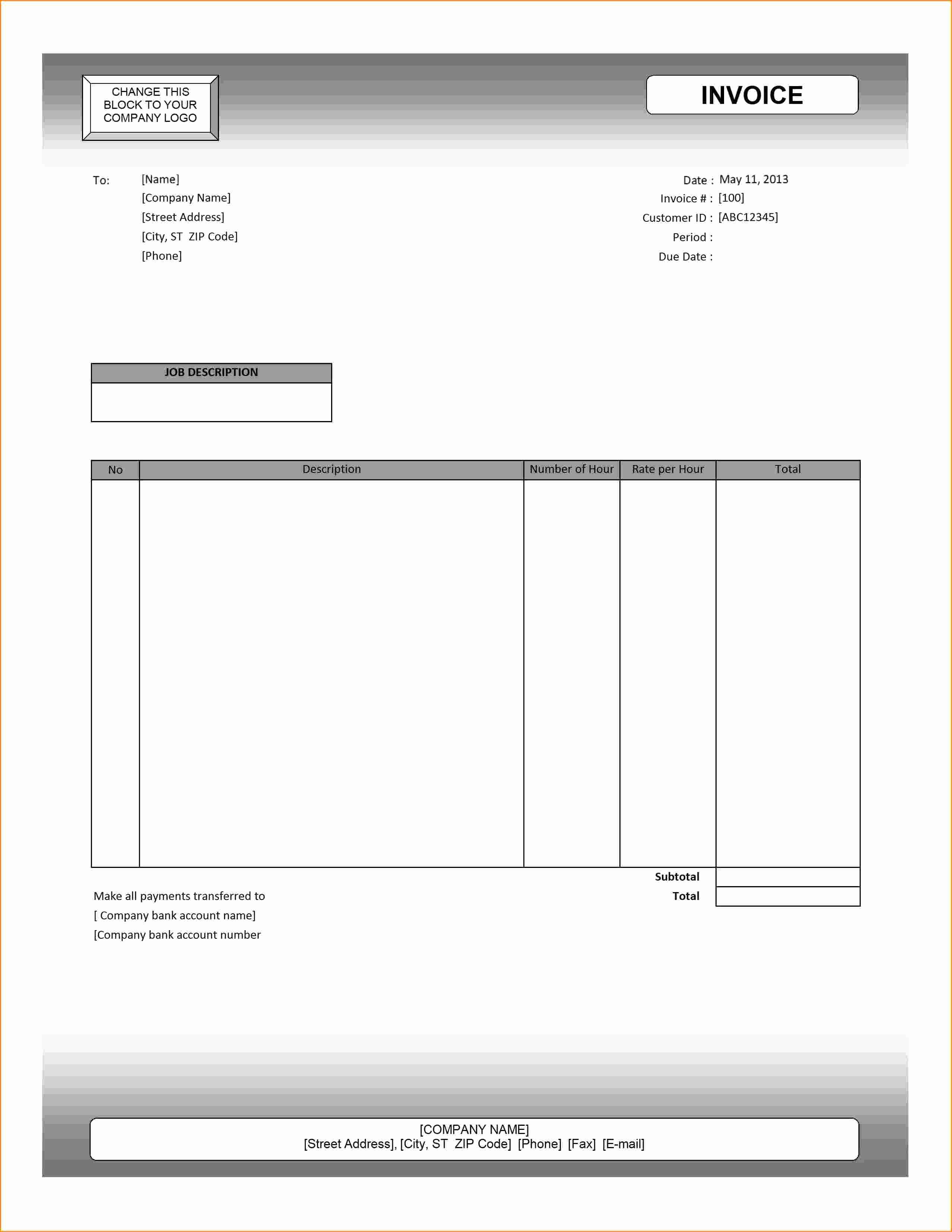 Excel Invoice Template with Logo Best Of Word Doc Logo Okl Mindsprout Co Invoice Template with Best