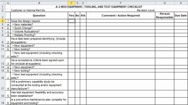 Excel Quality Control Checklist Template Luxury Quality Checklist Template Excel