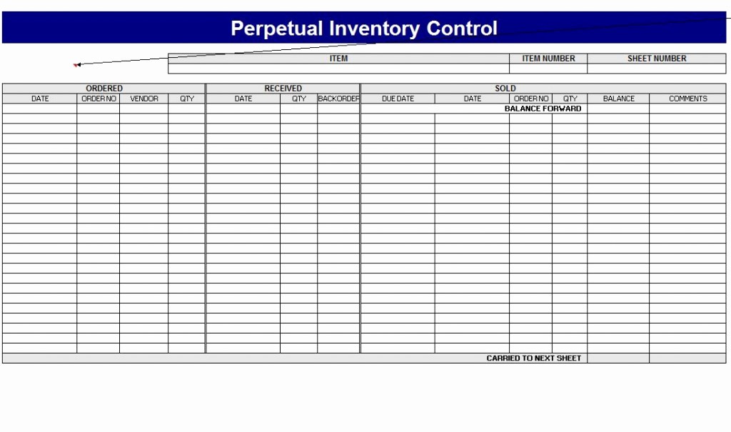 Excel Sheet for Inventory Control Lovely Inventory Control Sheet