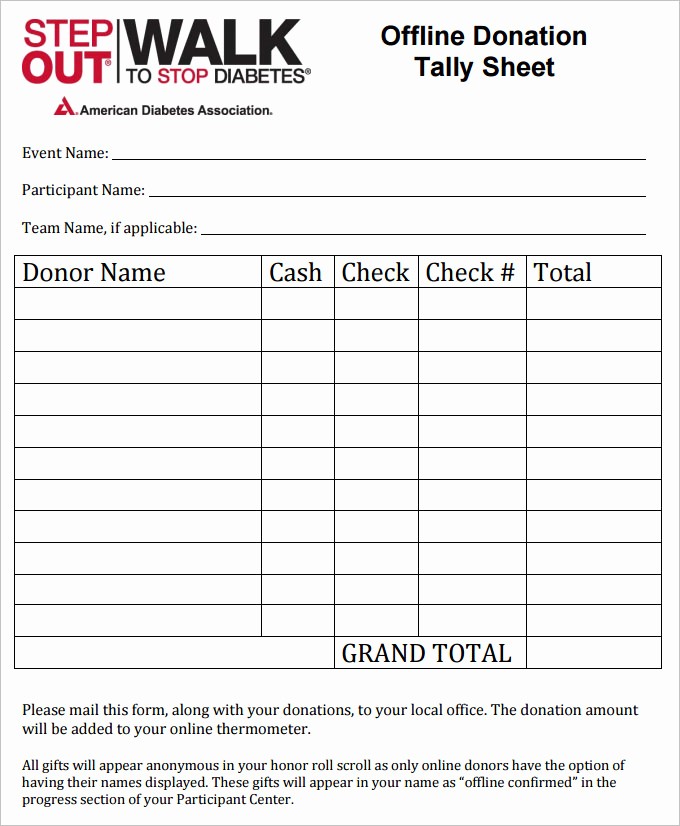 Excel Spreadsheet for Church Contributions Fresh Donation Sheet Template 4 Free Pdf Documents Download