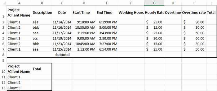 Excel Spreadsheet for Hours Worked Best Of How to Create Billable Hours Template In Excel