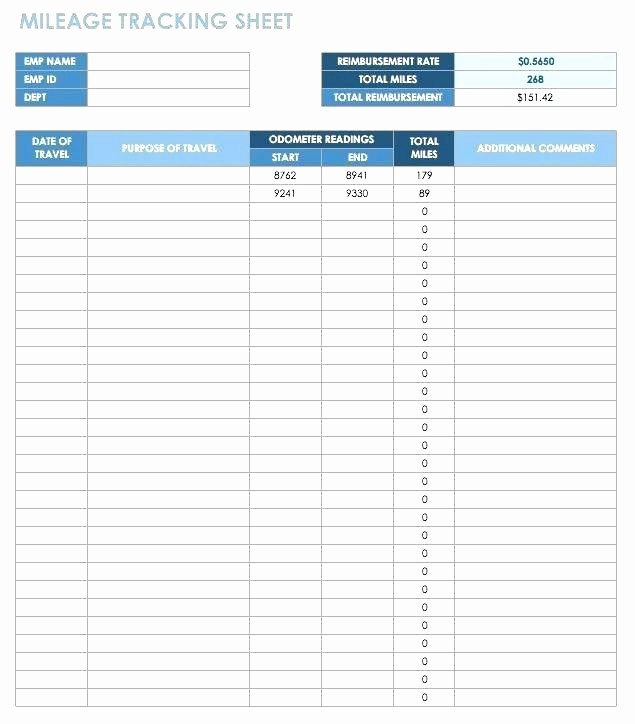 mileage tracker excel printable mileage log inspirational vehicle mileage log excel business mileage spreadsheet with sheet mileage tracking excel template