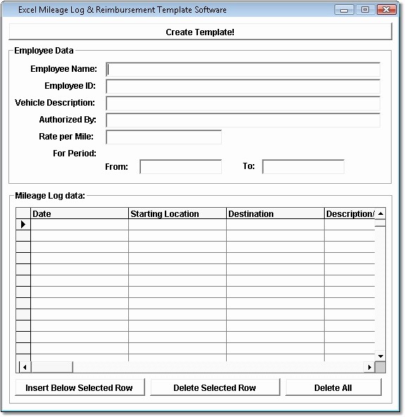 Excel Spreadsheet for Mileage Log New Mileage Reimbursement Free software Downloads and Reviews