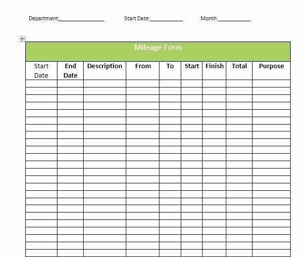 Excel Spreadsheet for Mileage Log New Mileage Template Excel Mileage Log Sheet Mileage Log