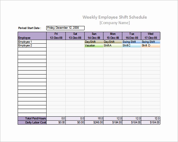 Excel Spreadsheet Template for Scheduling Unique Microsoft Excel Staff Schedule Template Staff Schedule
