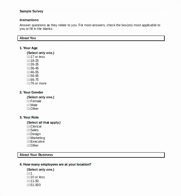 Excel Survey Template Free Download New Excel Questionnaire Sample format Template C Typename