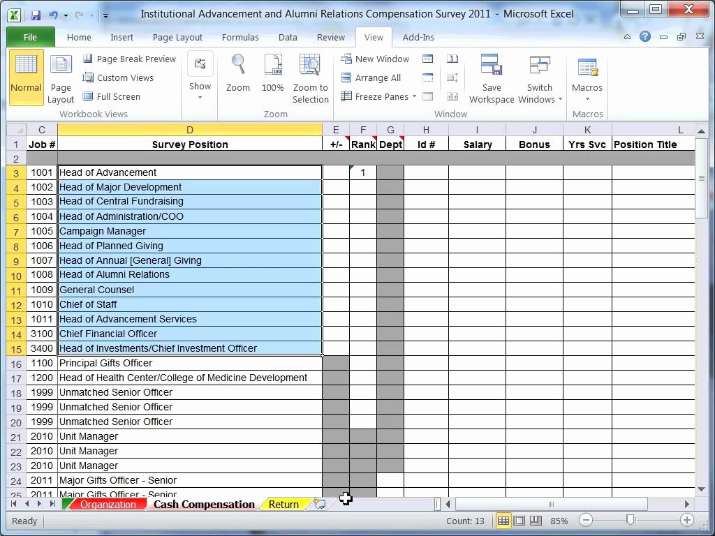 Excel Survey Template Free Download