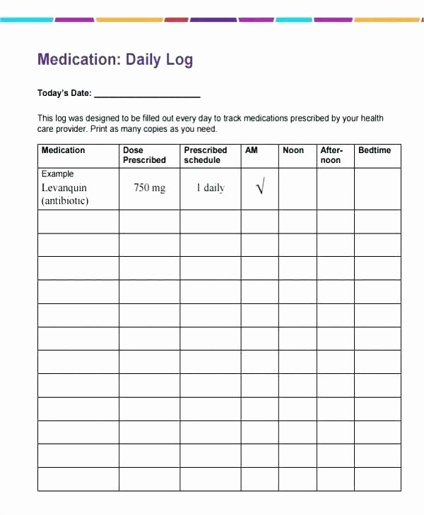 Excel Template for Medication Schedule Best Of Home Medication Chart Template Free Daily Schedule