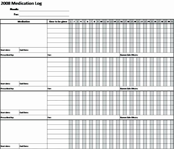 Excel Template for Medication Schedule Elegant Pill Calendar Template Medication Schedule Create A Chart