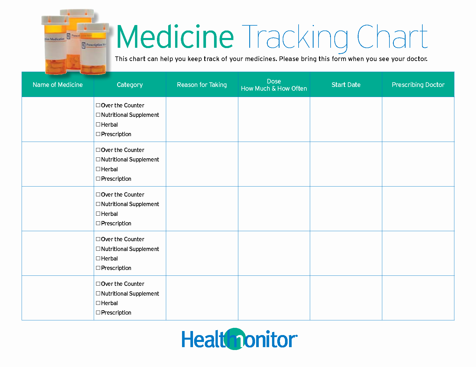 Excel Template for Medication Schedule New 7 Best Of Medication Taken Chart Weekly