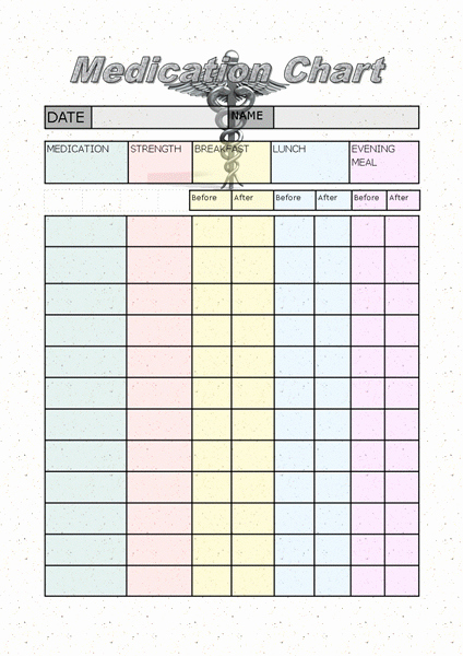 Excel Template for Medication Schedule Unique 6 Best Of Simple Medication Chart Template