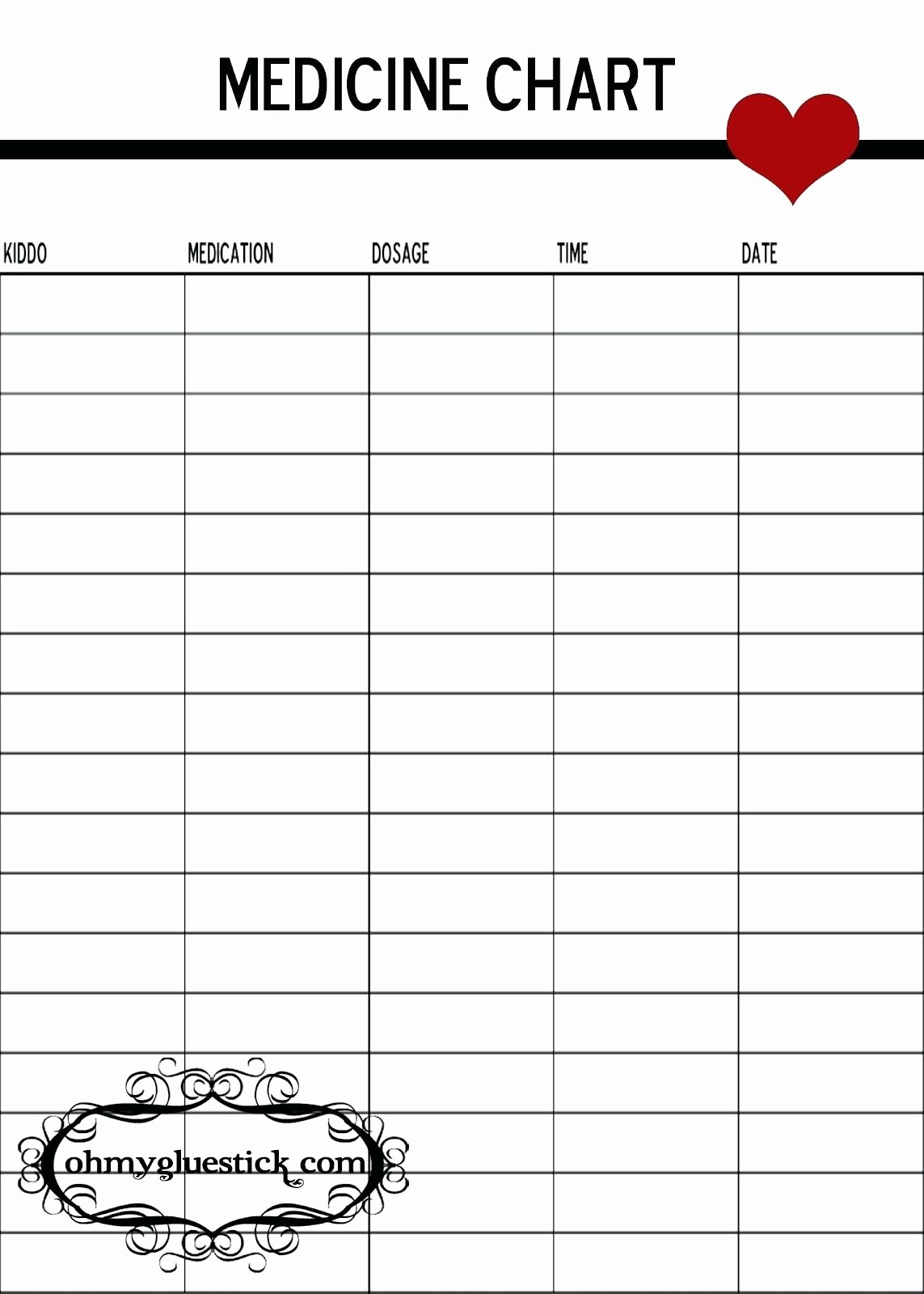 Excel Template for Medication Schedule Unique Template Medication Tracker Template