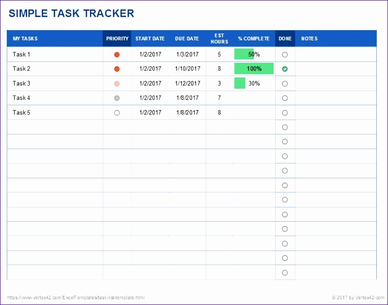 Excel Template for Tracking Tasks New 6 Project Tracking Template Excel 2010 Exceltemplates
