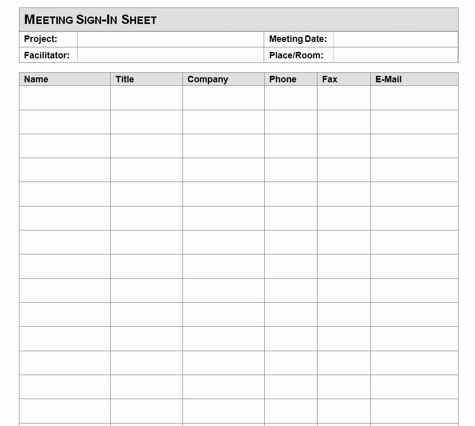 Excel Template Sign In Sheet Best Of Sign In Sheet Template