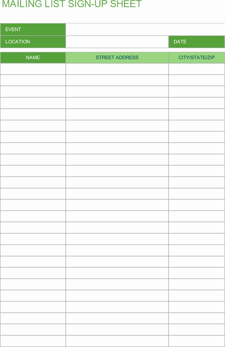 Excel Template Sign In Sheet Fresh 16 Free Sign In &amp; Sign Up Sheet Templates for Excel &amp; Word