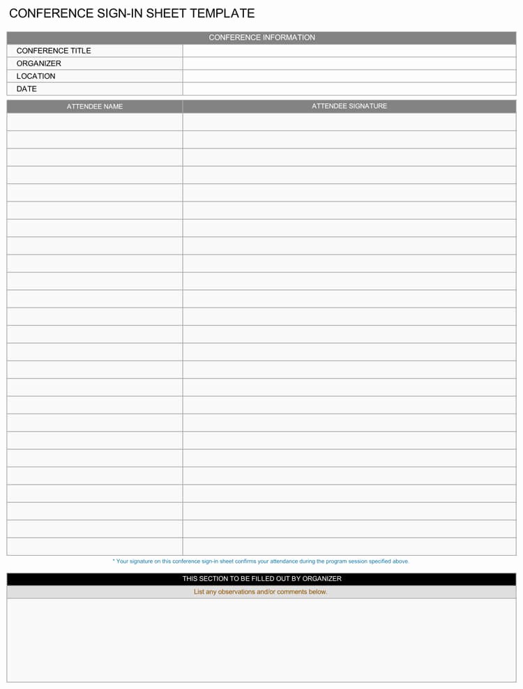 Excel Template Sign In Sheet Unique 16 Free Sign In &amp; Sign Up Sheet Templates for Excel &amp; Word