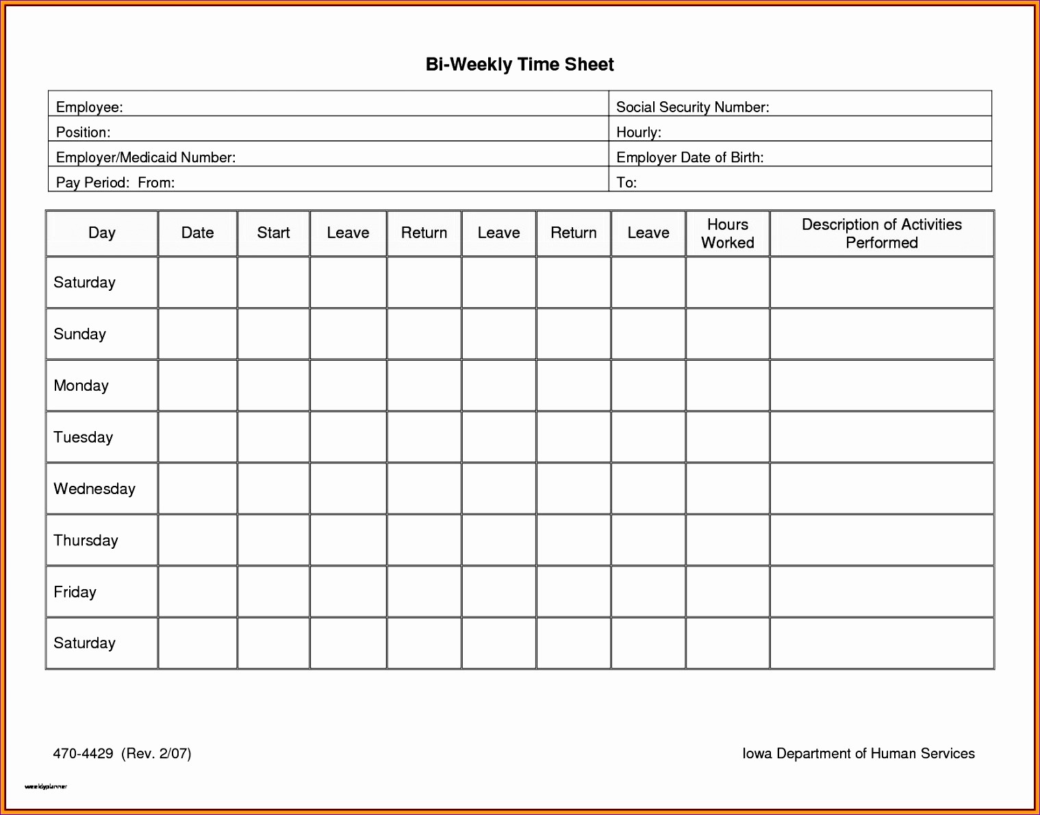 Excel Time Card Template Free Unique 10 Employee Time Card Exceltemplates Exceltemplates