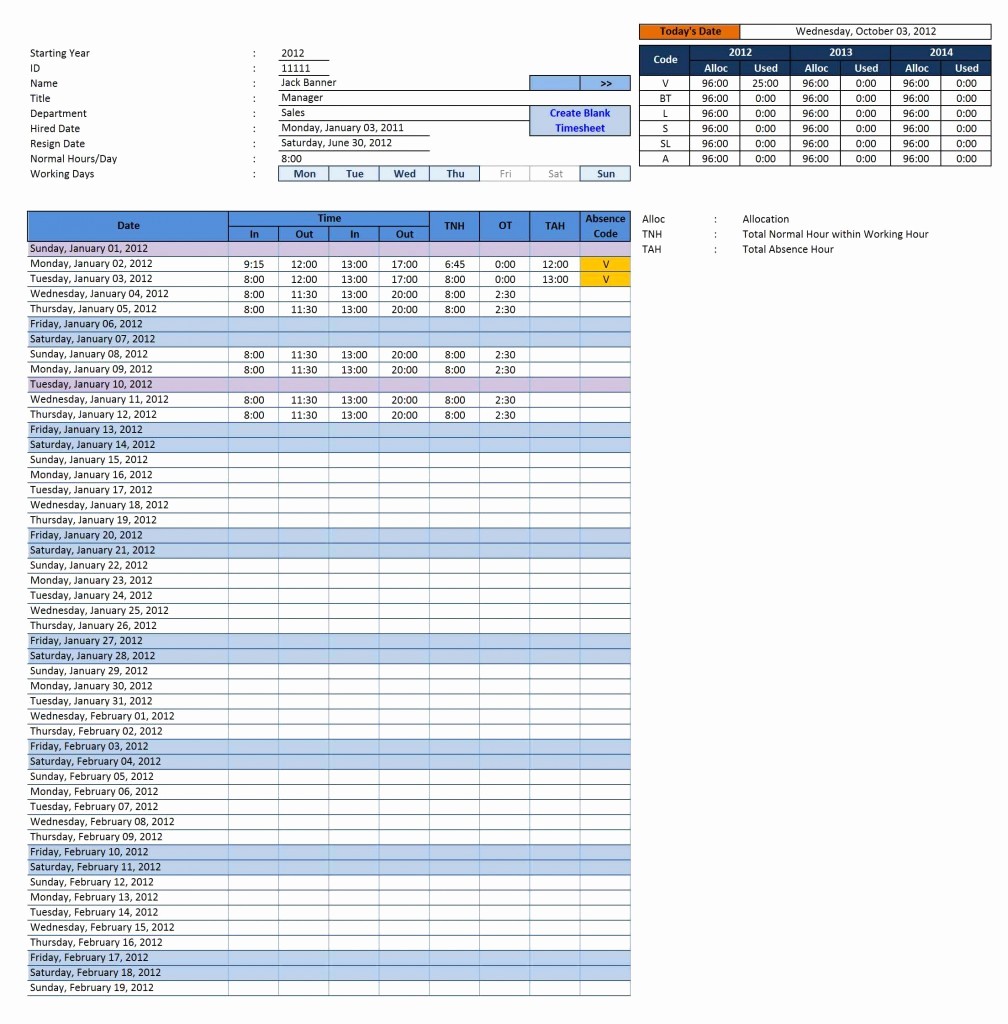Excel Timesheet for Multiple Employees Best Of Employee Time Sheet Manager for Excel Excelindo