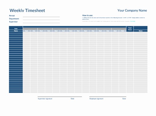 Excel Timesheet for Multiple Employees Best Of Free Timesheet Templates Collection Clockshark