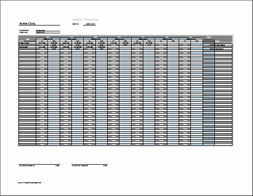 Excel Timesheet for Multiple Employees Lovely Weekly Multiple Employee Timesheet Printable Time Sheet