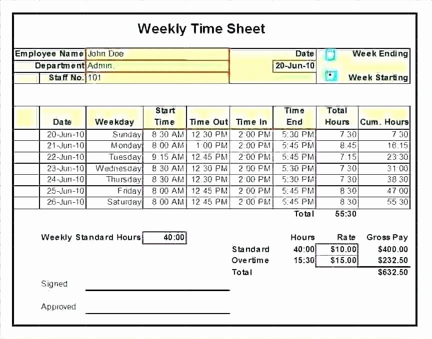 Excel Timesheet for Multiple Employees New Daily Timesheet Template Excel Free Download Bi Weekly for