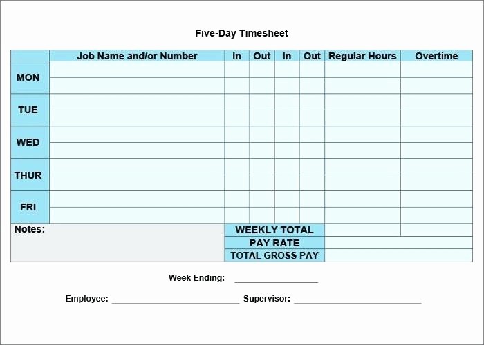 Excel Timesheet Template Multiple Employees Lovely Free Weekly Timesheet Template Word with Breaks Time