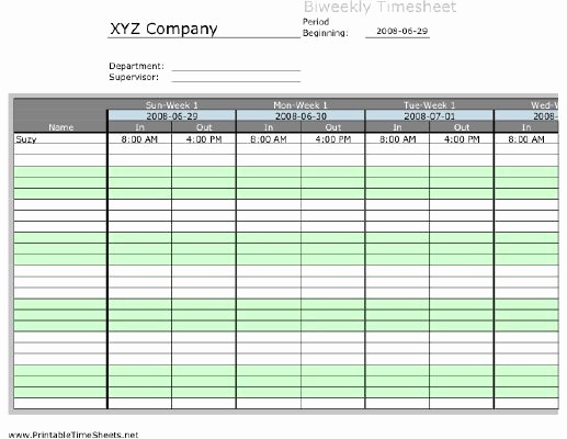 Excel Timesheet Template Multiple Employees Lovely How to Create A Self Calculating Timesheet In Excel 10