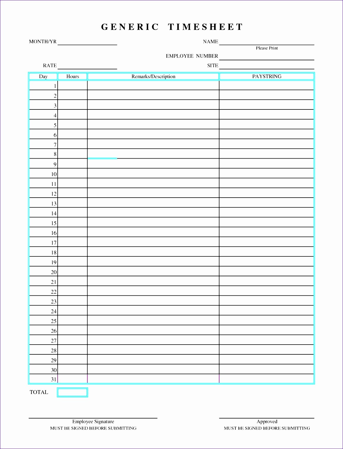 Excel Timesheet Template Multiple Employees New 8 Excel Weekly Timesheet Template with formulas