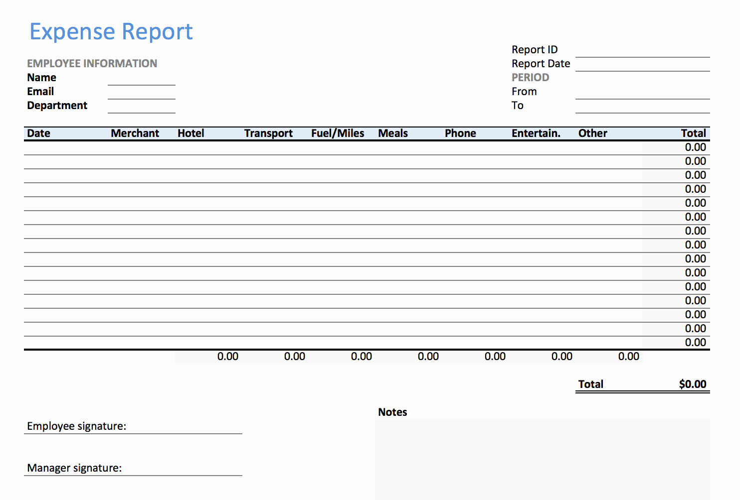 Excel Travel Expense Report Template Best Of Excel Expense Report Template Keepek