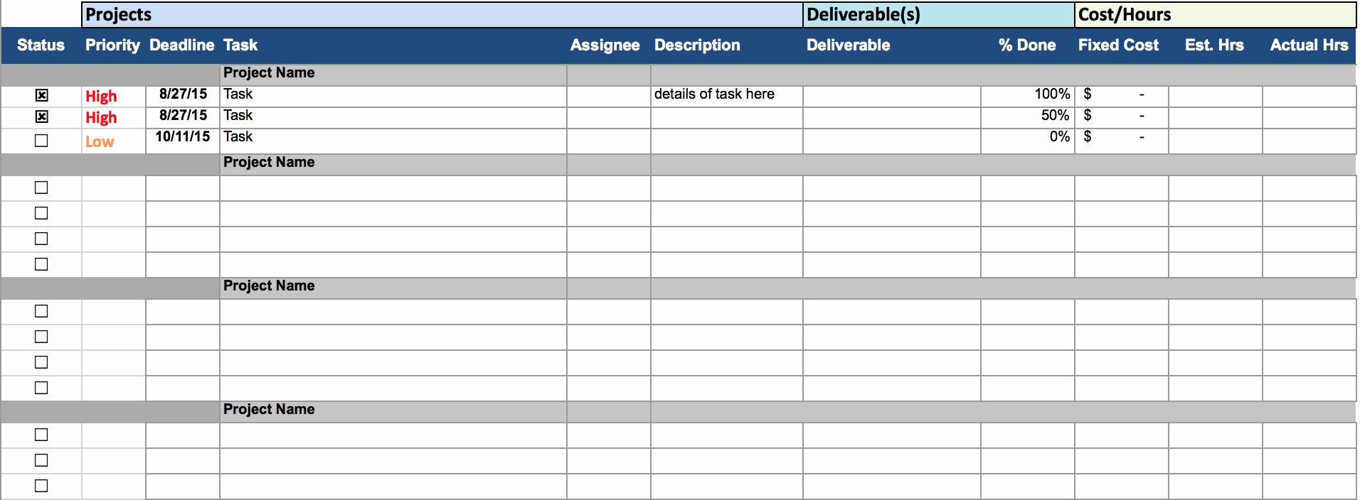 50 Excel Work order Tracking Spreadsheet Template