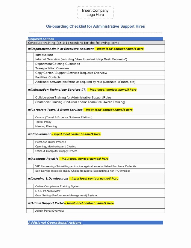 Executive assistant Travel Itinerary Template Best Of Executive assistant Boarding Checklist