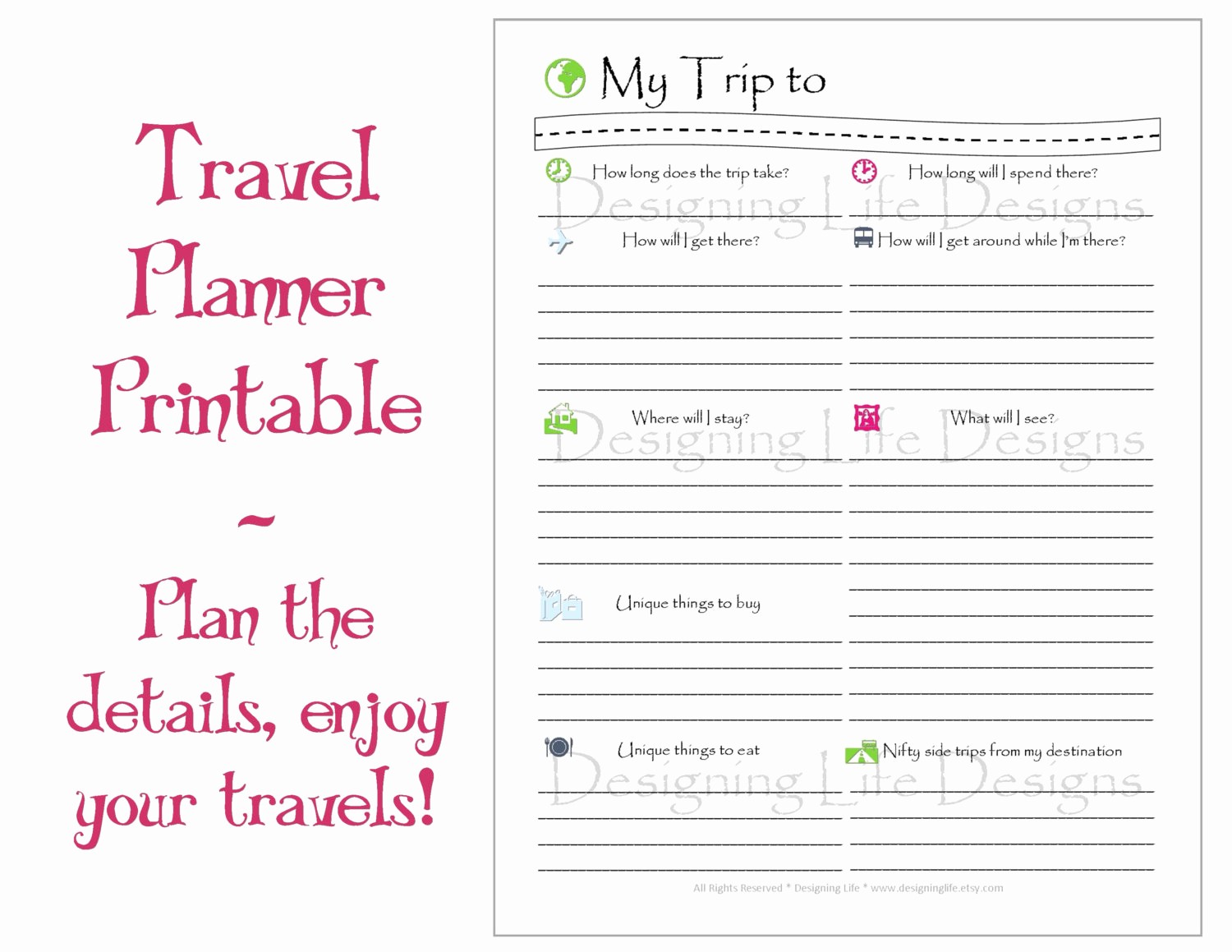 Executive assistant Travel Itinerary Template Inspirational 9 Best Of Travel Planner Template Printable