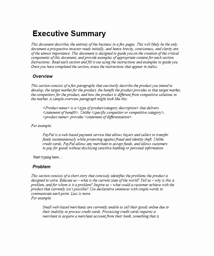 Executive Summary Report Example Template New 30 Perfect Executive Summary Examples &amp; Templates