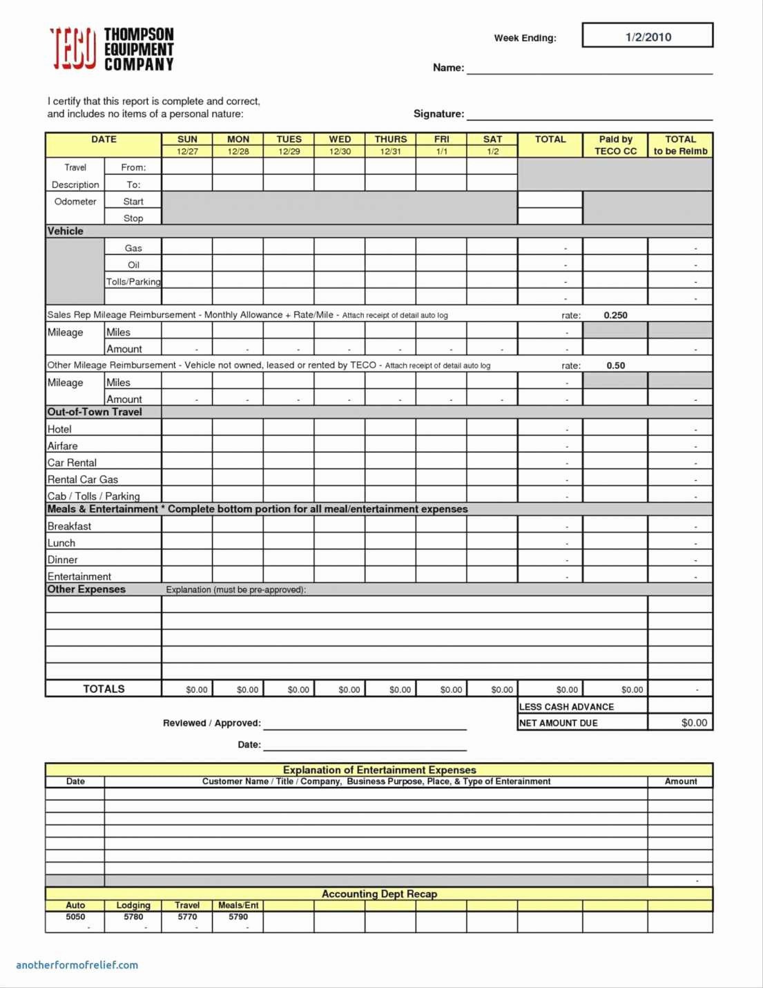 Expense Report Template Excel 2010 New Expense Report Template Excel 2010 Spreadsheet