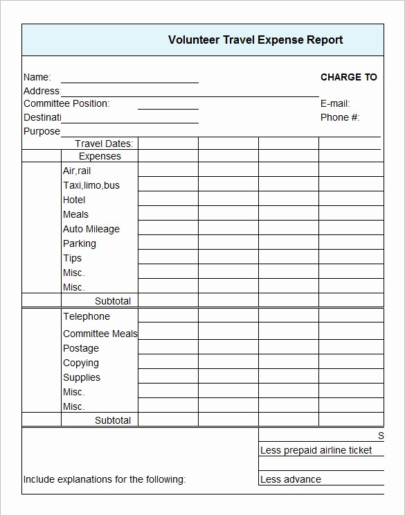 Expense Report Template Excel 2010 Unique Expense Report Templates Excel