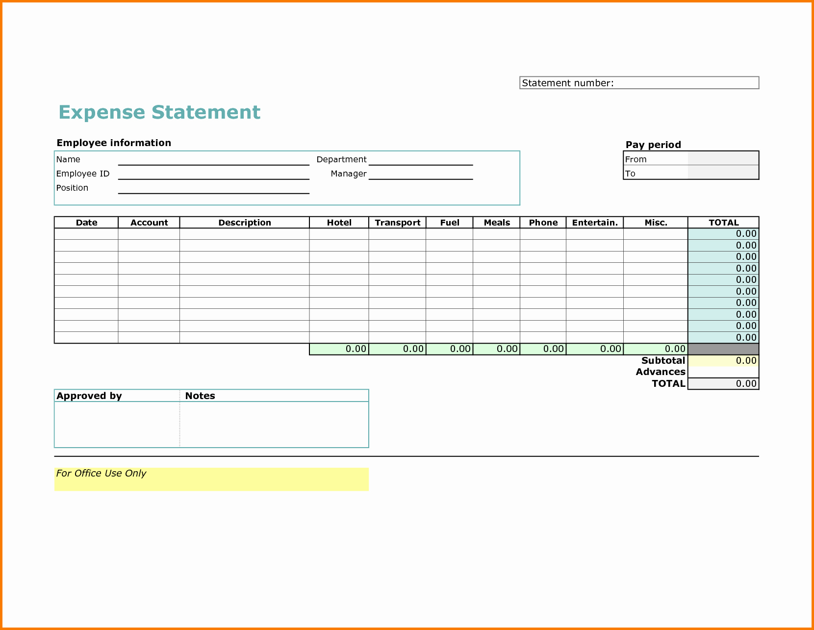Expense Report Template Excel Free Best Of 5 Excel Expense Report Template